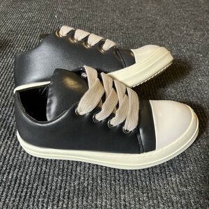 Rick Owen Black Jumbo Lace Low (Eu-42)